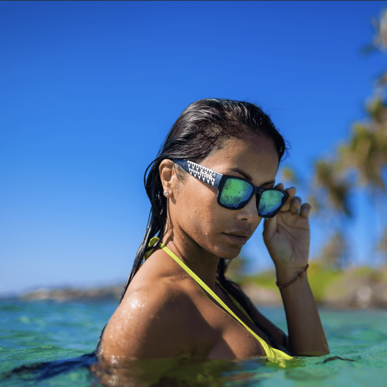 GOMER - Polarized Green Mirror Mana Series - Sunglasses - Bomber Eyewear - GM111GMM