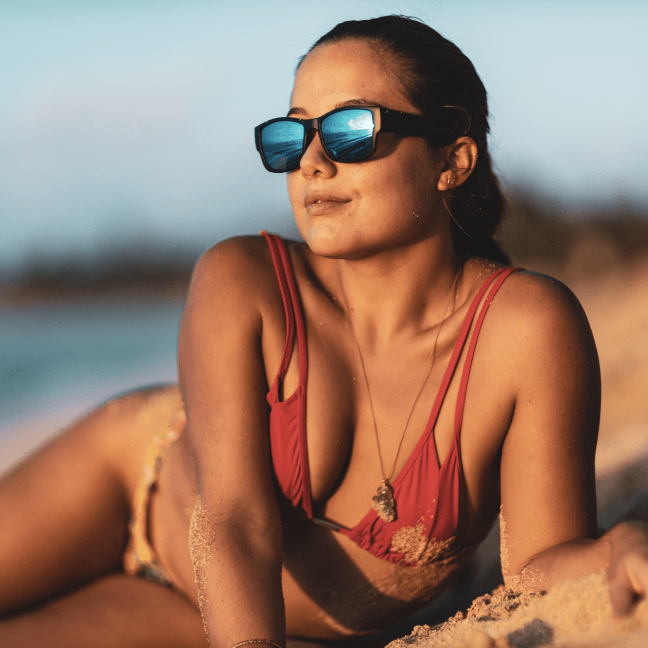 GOMER - Polarized Ice Blue Mirror - Sunglasses - Bomber Eyewear - GM111ICE