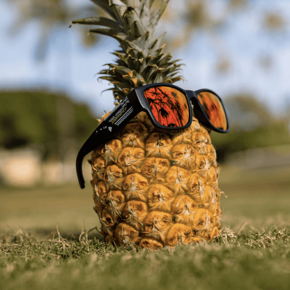 GOMER - Polarized Red Mirror Aloha Series - Sunglasses - Bomber Eyewear - GM111RMHW