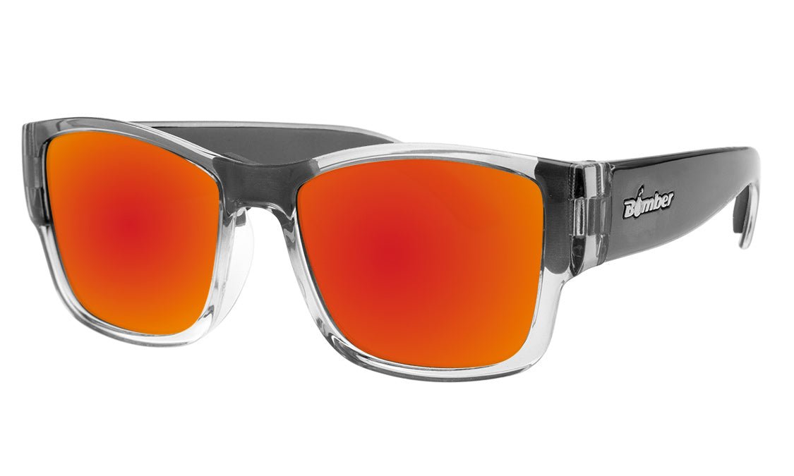 GOMER - Red Mirror Crystal - Sunglasses - Bomber Eyewear - GM104RM