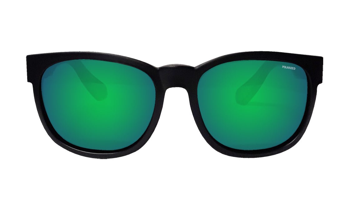 GROM - Polarized Green Mirror Blk - Sunglasses - Bomber Eyewear - GR111GM