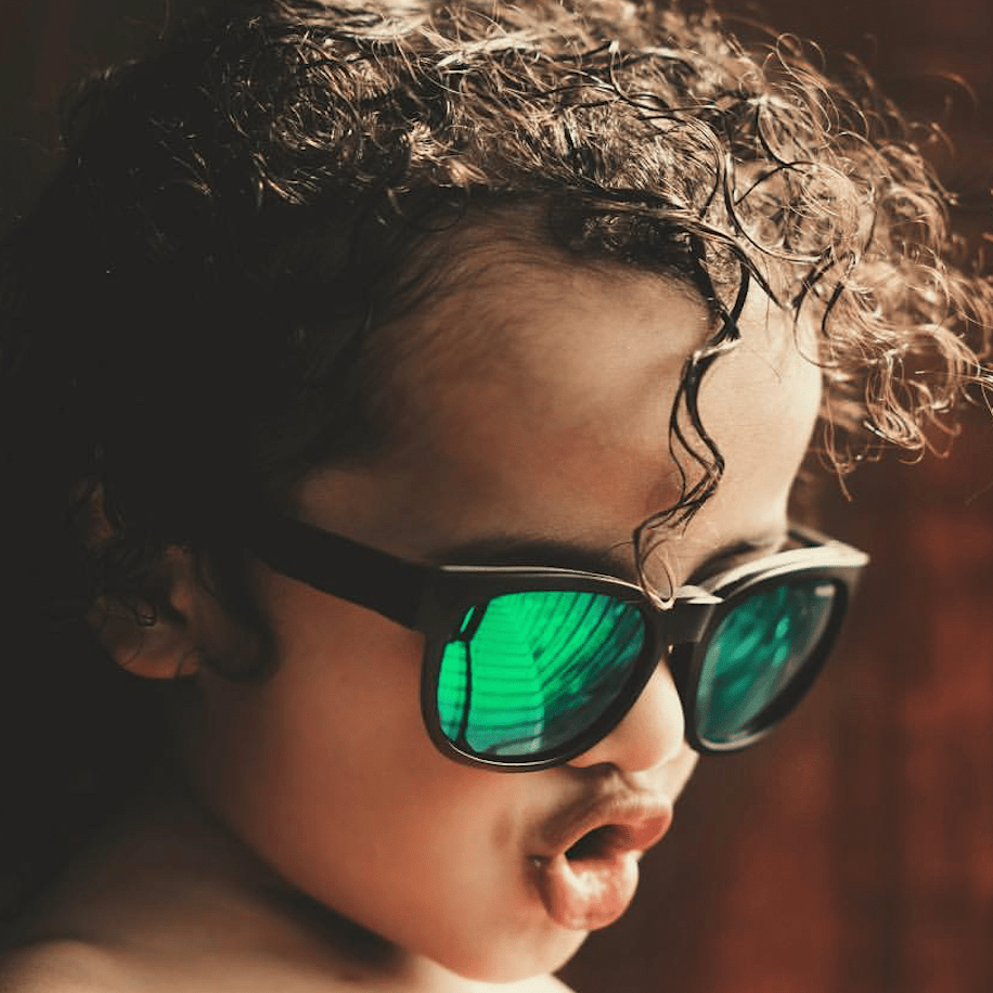 GROM - Polarized Green Mirror Blk - Sunglasses - Bomber Eyewear - GR111GM