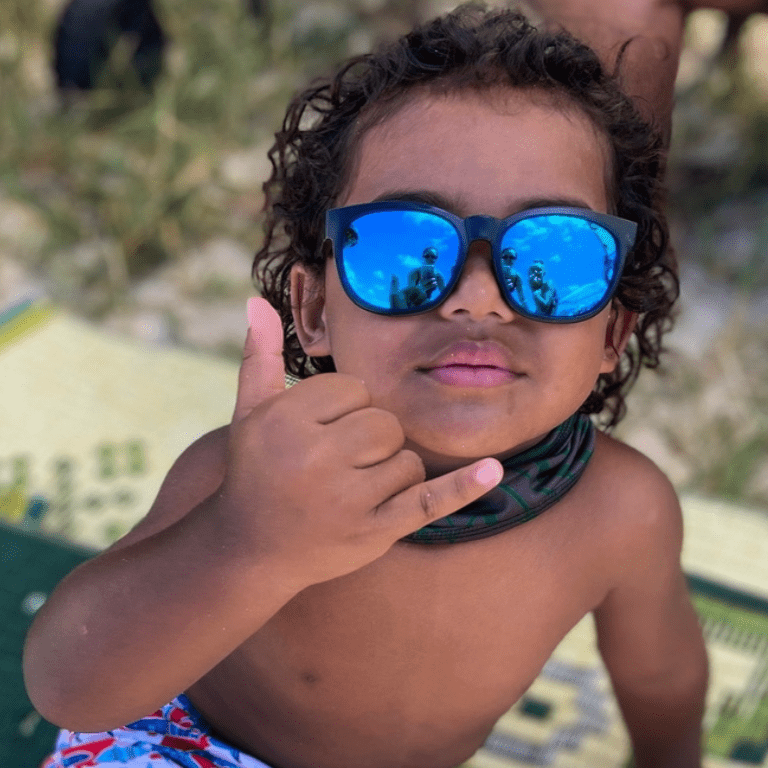 GROM - Polarized Ice Blue Mirror Blk - Sunglasses - Bomber Eyewear - GR111ICE