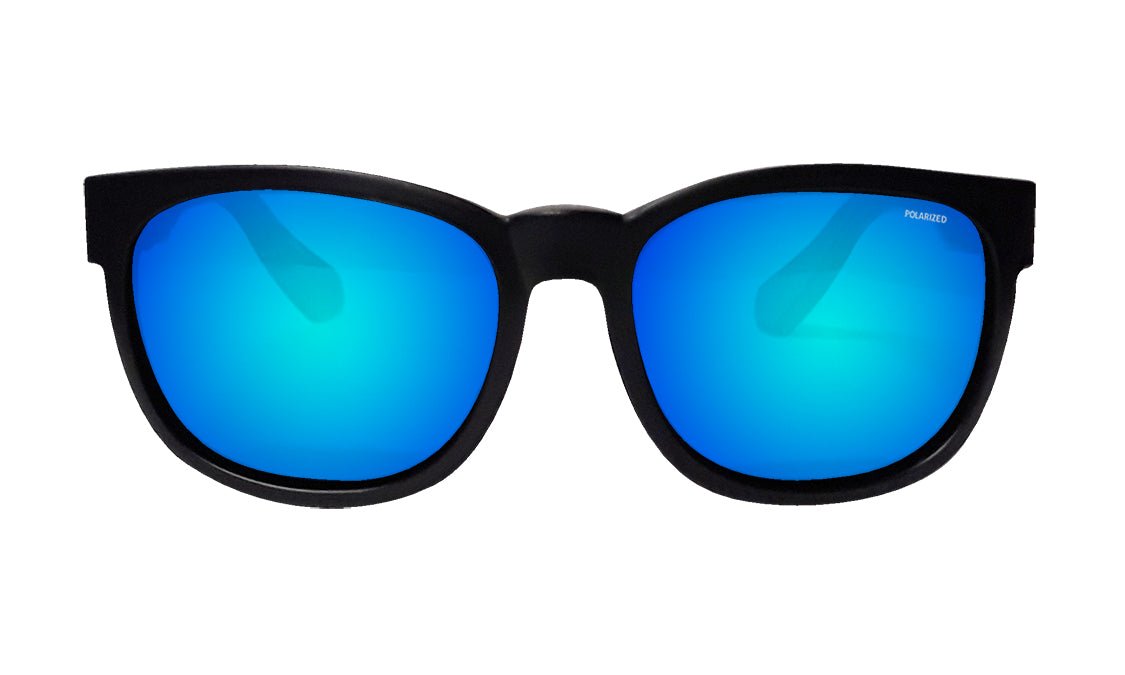 GROM - Polarized Ice Blue Mirror Blk - Sunglasses - Bomber Eyewear - GR111ICE