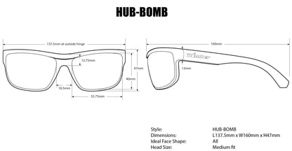 HUB Safety - Smoke - Bomber Eyewear - HB103