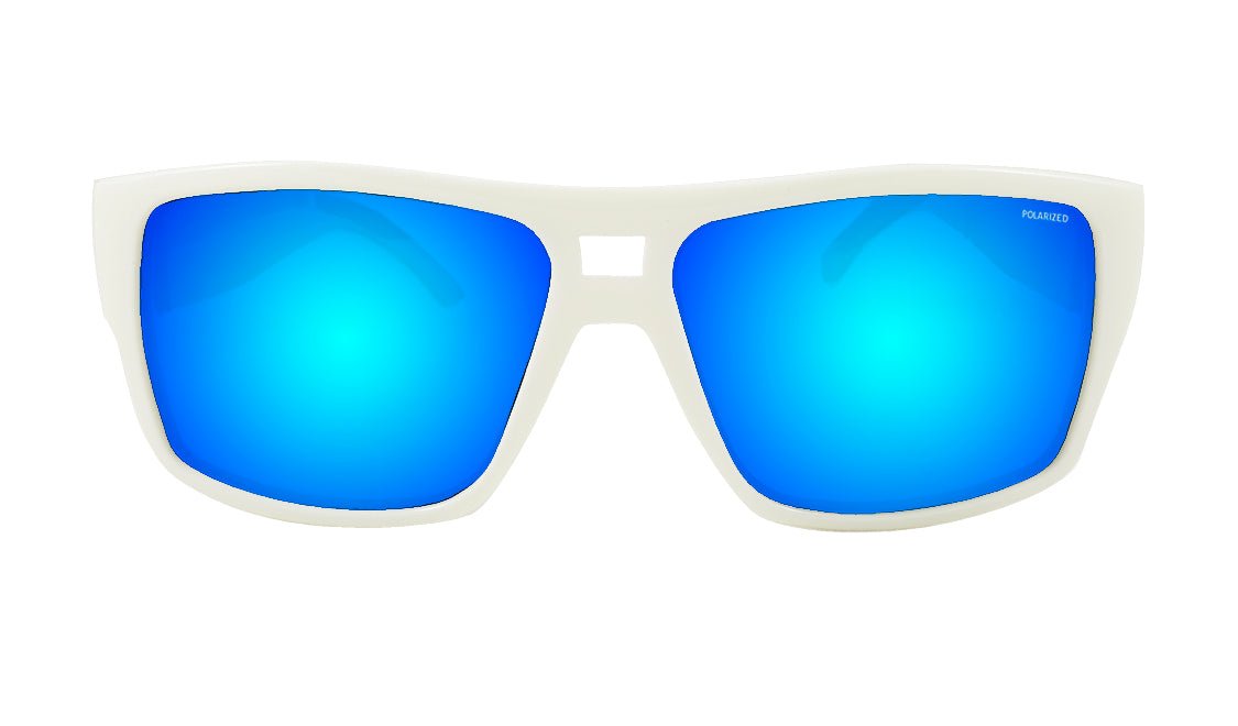 IRIE - Polarized Ice Blue Mirror White Mana Series - Sunglasses - Bomber Eyewear - IRE113ICEM