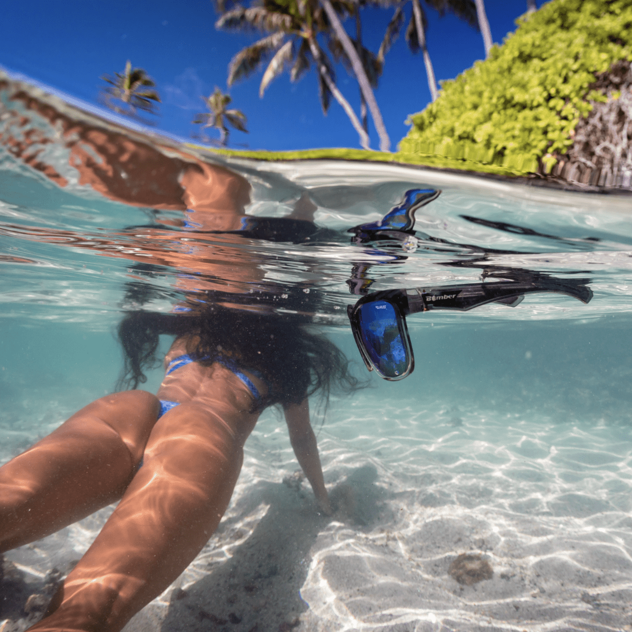 JACO - Polarized Ice Blue Mirror Crystal - Bomber Eyewear - JA114ICE