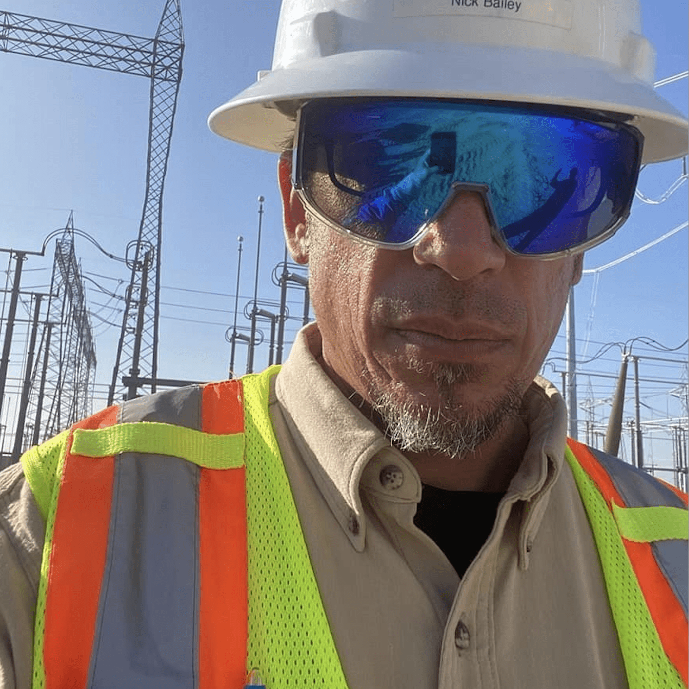 MAGNUM Safety - Polarized Ice Blue Mirror Crystal - Safety Glasses - Bomber Eyewear - MG114ICE