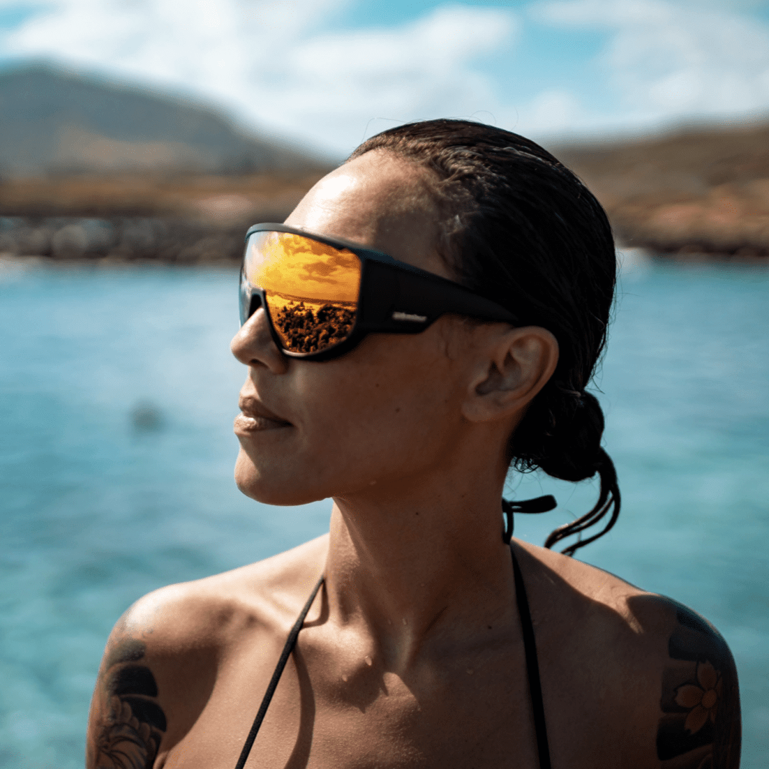 MAGNUM Safety - Polarized Red Mirror - Safety Glasses - Bomber Eyewear - MG111RM