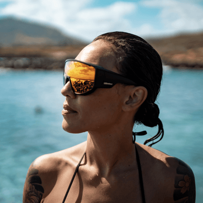 MAGNUM Safety - Polarized Red Mirror - Safety Glasses - Bomber Eyewear - MG111RM