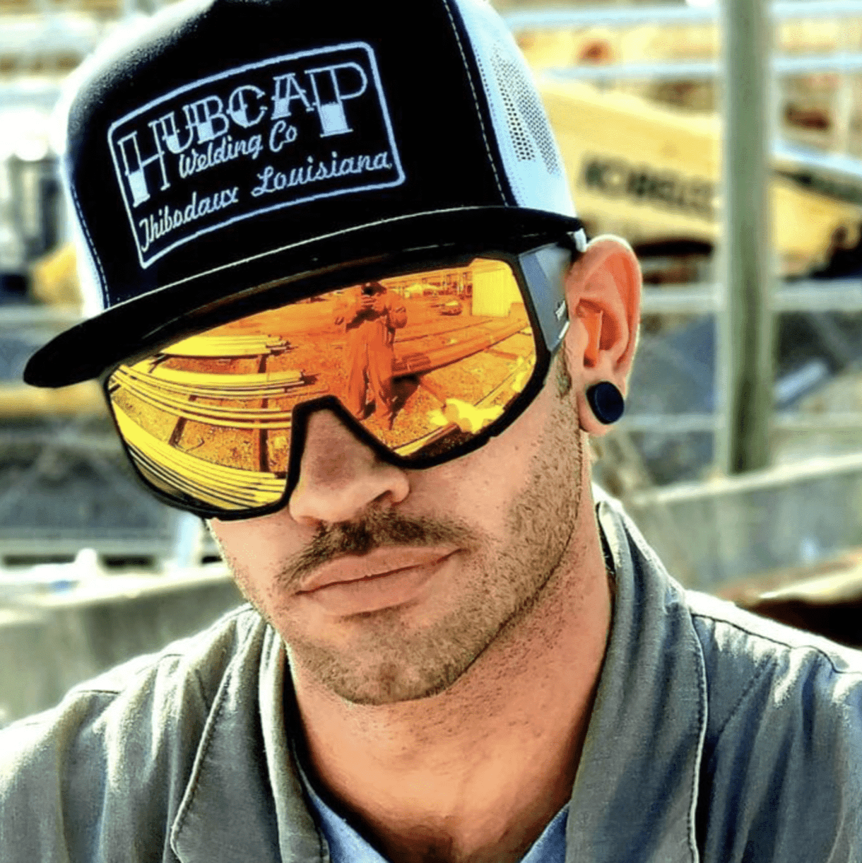 MAGNUM Safety - Polarized Red Mirror - Safety Glasses - Bomber Eyewear - MG111RM