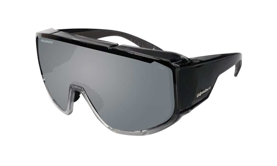 MAGNUM Safety - Polarized Silver Mirror Crystal - Bomber Eyewear - MG114