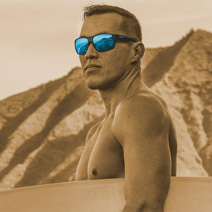 MANA Safety - Ice Blue Mirror - Safety Glasses - Bomber Eyewear - MA103ICE