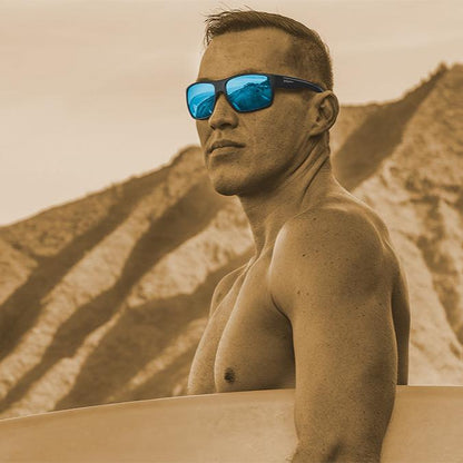 MANA Safety - Polarized Ice Blue Mirror - Safety Glasses - Bomber Eyewear - MA111ICE