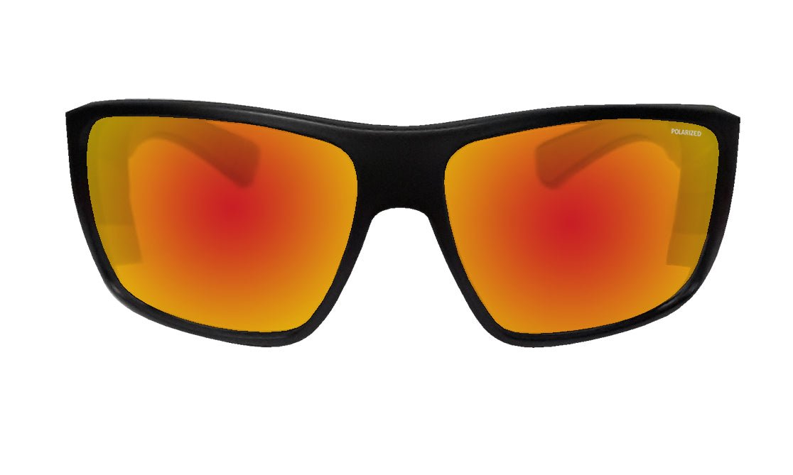 MANA Safety - Polarized Red Mirror Rasta - Safety Glasses - Bomber Eyewear - MA111RMRSTA