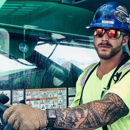 MANA Safety - Red Mirror Crystal - Safety Glasses - Bomber Eyewear - MA104RM