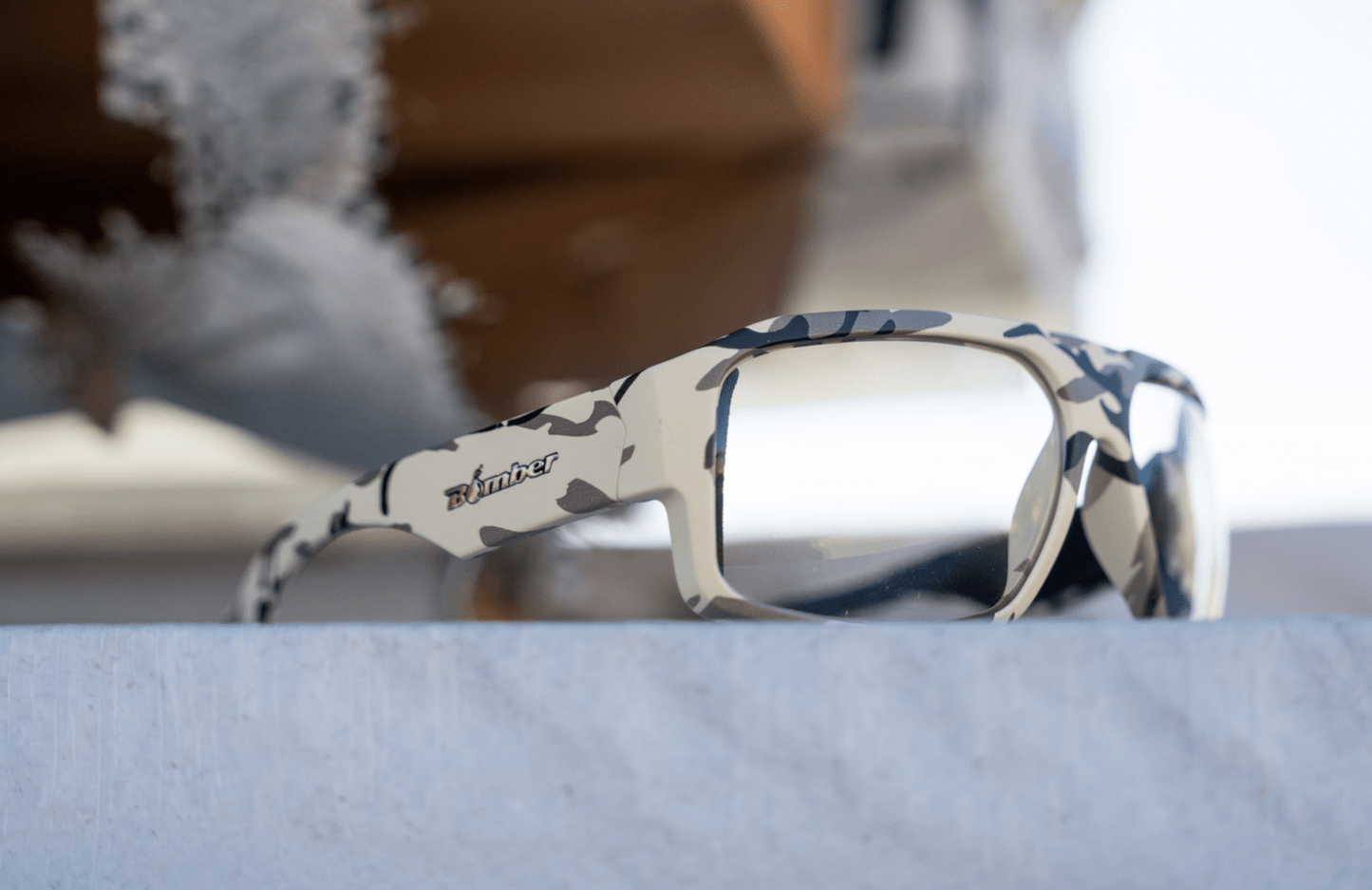 MEGA Safety - Clear Camo - Safety Glasses - Bomber Eyewear - M106C