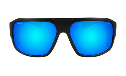 MEGA Safety - Polarized Ice Blue Mirror Aloha series - Safety Glasses - Bomber Eyewear - M111ICEHW