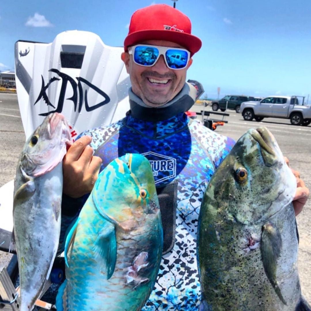 MEGA Safety - Polarized Ice Blue Mirror White Mana Series - Safety Glasses - Bomber Eyewear - M115ICEM