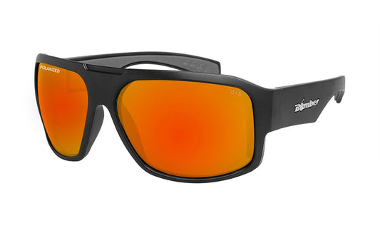 MEGA Safety - Polarized Red Mirror Black - Safety Glasses - Bomber Eyewear - M111RM