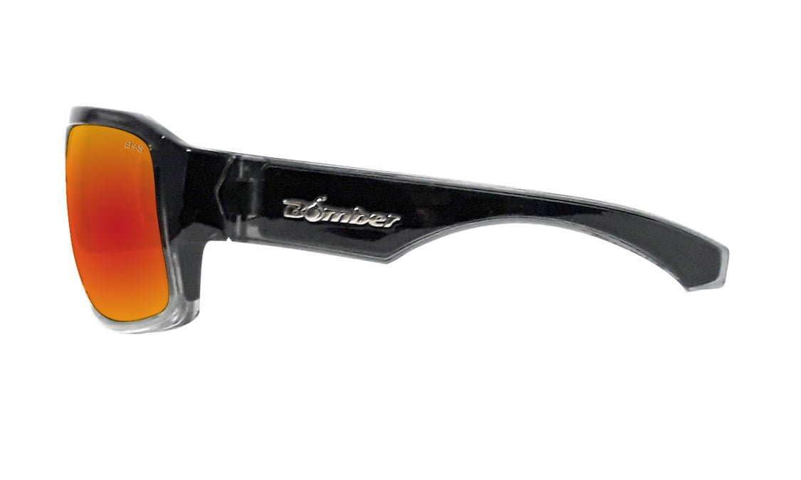 MEGA Safety - Polarized Red Mirror Crystal - Safety Glasses - Bomber Eyewear - M114RM