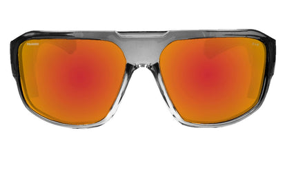 MEGA Safety - Polarized Red Mirror Crystal - Safety Glasses - Bomber Eyewear - M114RM