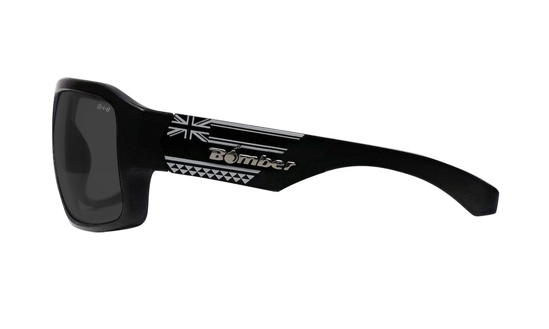 MEGA Safety - Polarized Smoke Aloha Series - Safety Glasses - Bomber Eyewear - M111HW