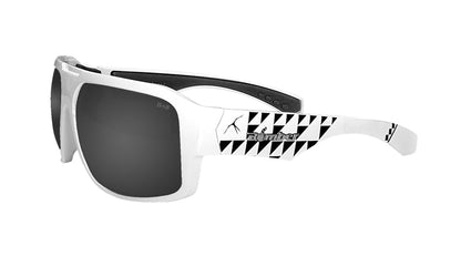 MEGA Safety - Polarized Smoke White Mana Series - Safety Glasses - Bomber Eyewear - M115M