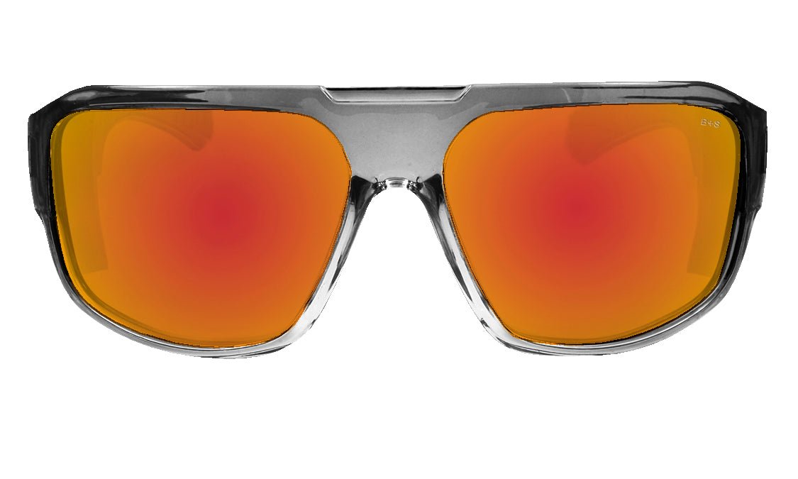 MEGA Safety - Red Mirror Crystal - Safety Glasses - Bomber Eyewear - M104RM