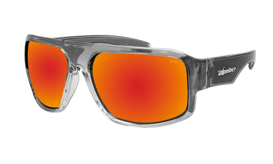 MEGA Safety - Red Mirror Crystal - Safety Glasses - Bomber Eyewear - M104RM