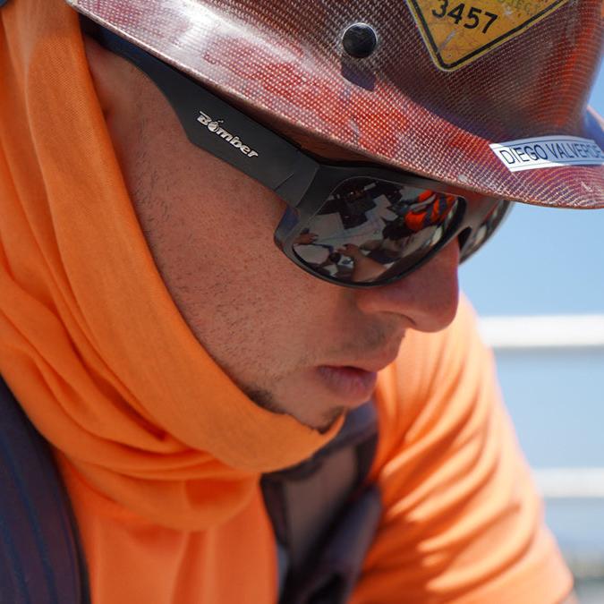 MEGA Safety - Smoke - Safety Glasses - Bomber Eyewear - M103