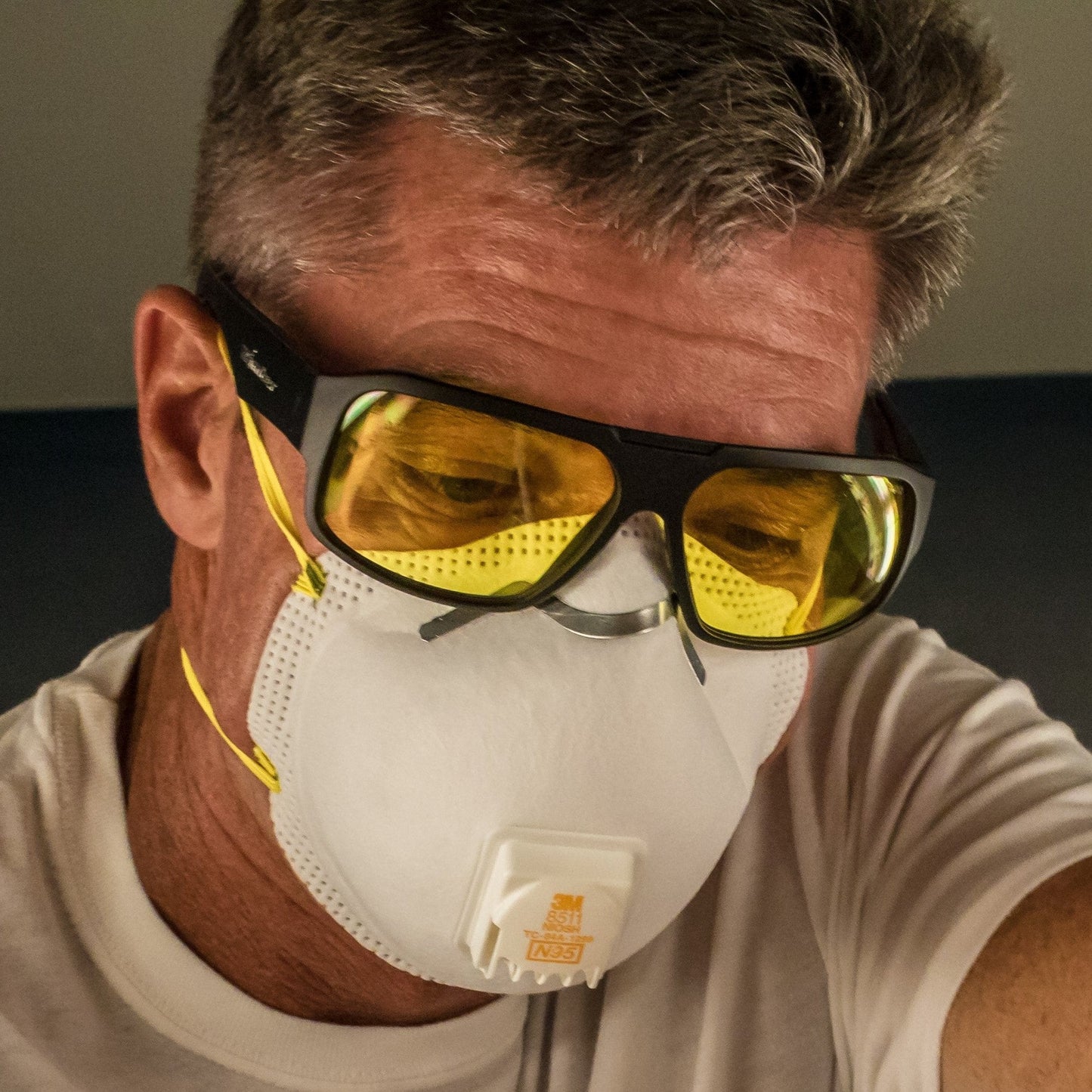 MEGA Safety - Yellow - Safety Glasses - Bomber Eyewear - M102