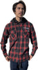 FLANNEL LONG SLEEVE HOODED SHIRT