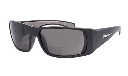 PIPE Safety - Bifocals Smoke - Safety Glasses - Bomber Eyewear - PB103BF1.5