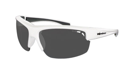 REGGIE Safety - White Polarized Smoke - Safety Glasses - Bomber Eyewear - RG115