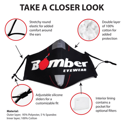 REUSABLE FACE MASK - Accessories - Bomber Eyewear - MSK01