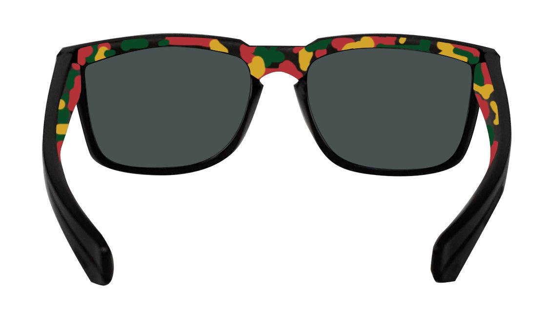 SMART - Polarized Red Mirror Rasta - Sunglasses - Bomber Eyewear - SM111RMRSTA