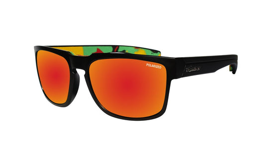 SMART - Polarized Red Mirror Rasta - Sunglasses - Bomber Eyewear - SM111RMRSTA