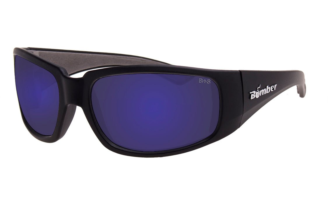 STINK Safety - Blue Mirror - Safety Glasses - Bomber Eyewear - ST103BM