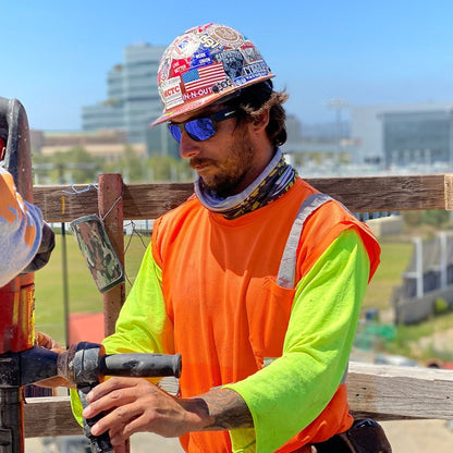 TIGER Safety - Blue Mirror - Safety Glasses - Bomber Eyewear - TR103BM