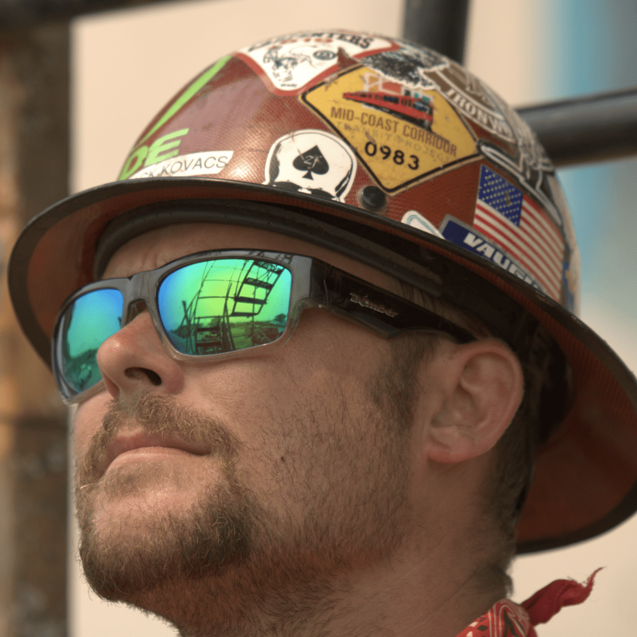 TIGER Safety - Green Mirror Crystal - Safety Glasses - Bomber Eyewear - TR104GM