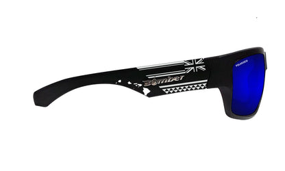 TIGER Safety - Polarized Blue Mirror Aloha Series - Safety Glasses - Bomber Eyewear - TR111BMHW