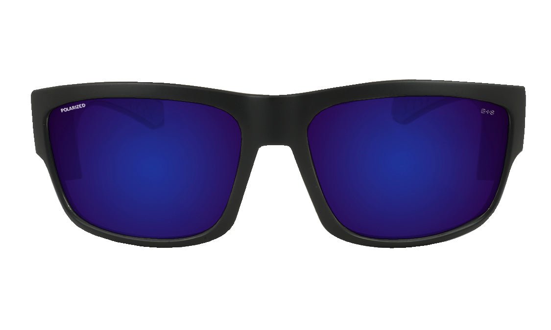 TIGER Safety - Polarized Blue Mirror Mana Series - Safety Glasses - Bomber Eyewear - TR111BMM