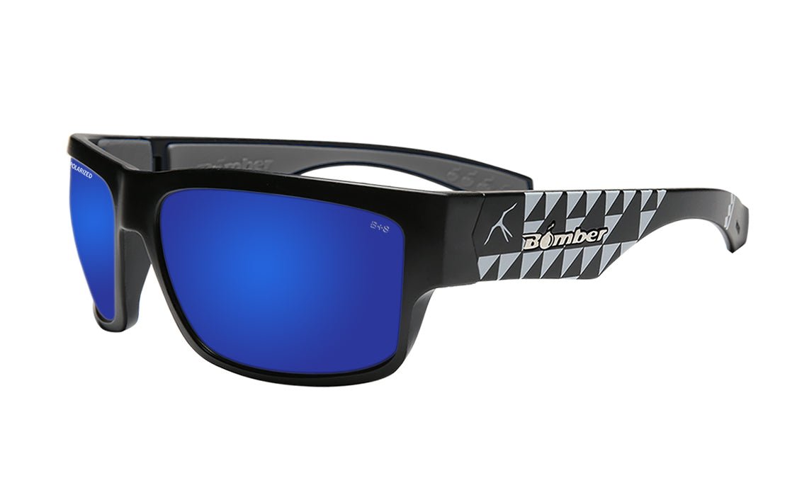 TIGER Safety - Polarized Blue Mirror Mana Series - Safety Glasses - Bomber Eyewear - TR111BMM