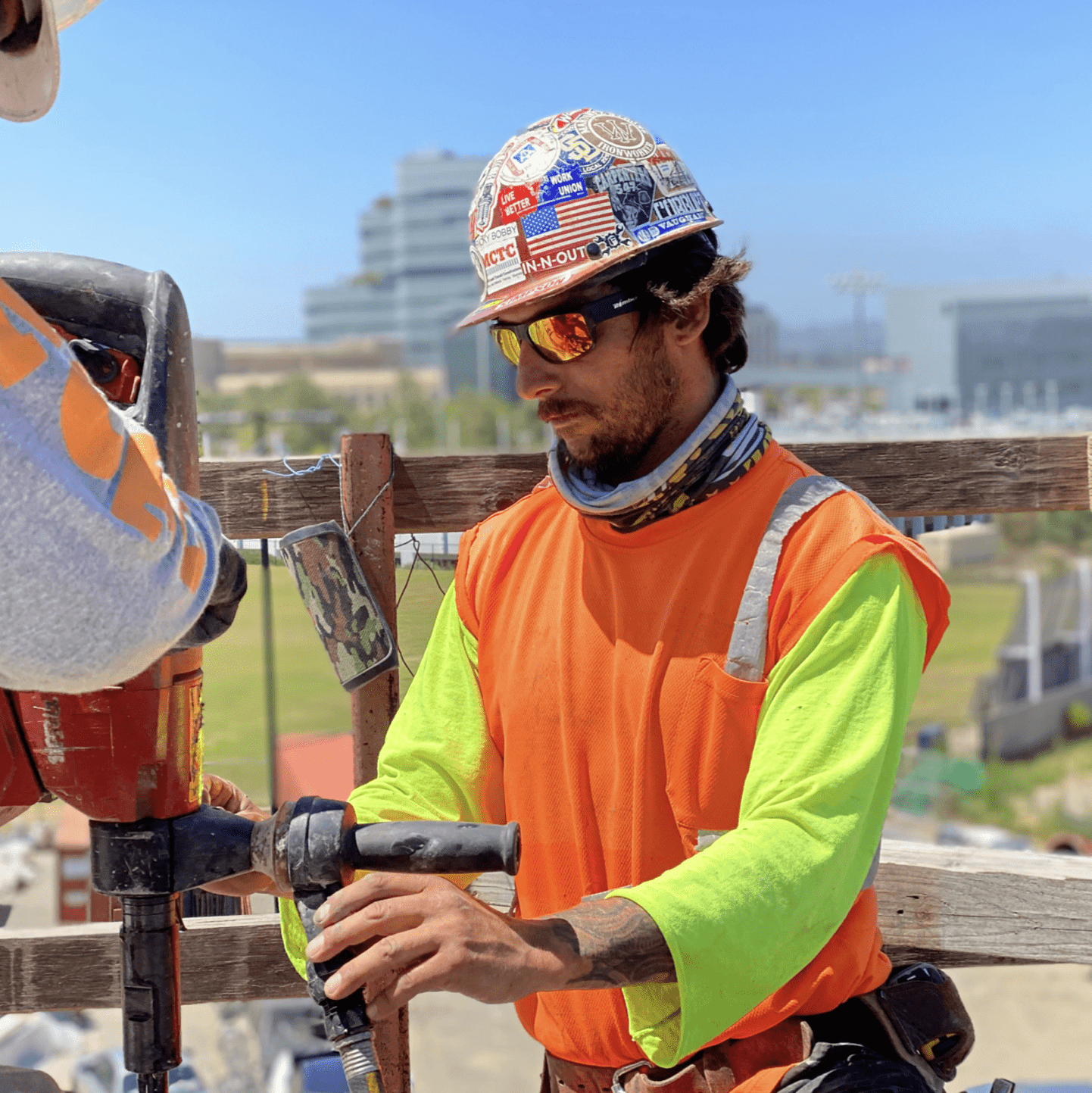 TIGER Safety - Red Mirror - Safety Glasses - Bomber Eyewear - TR103RM