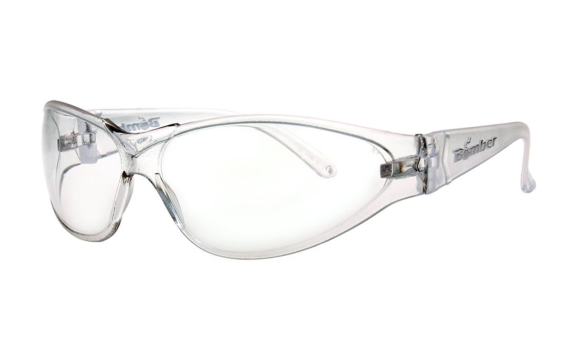 X - Bomb Safety Glasses - Clear Anti Fog - Safety Glasses - Bomber Eyewear - R101AF