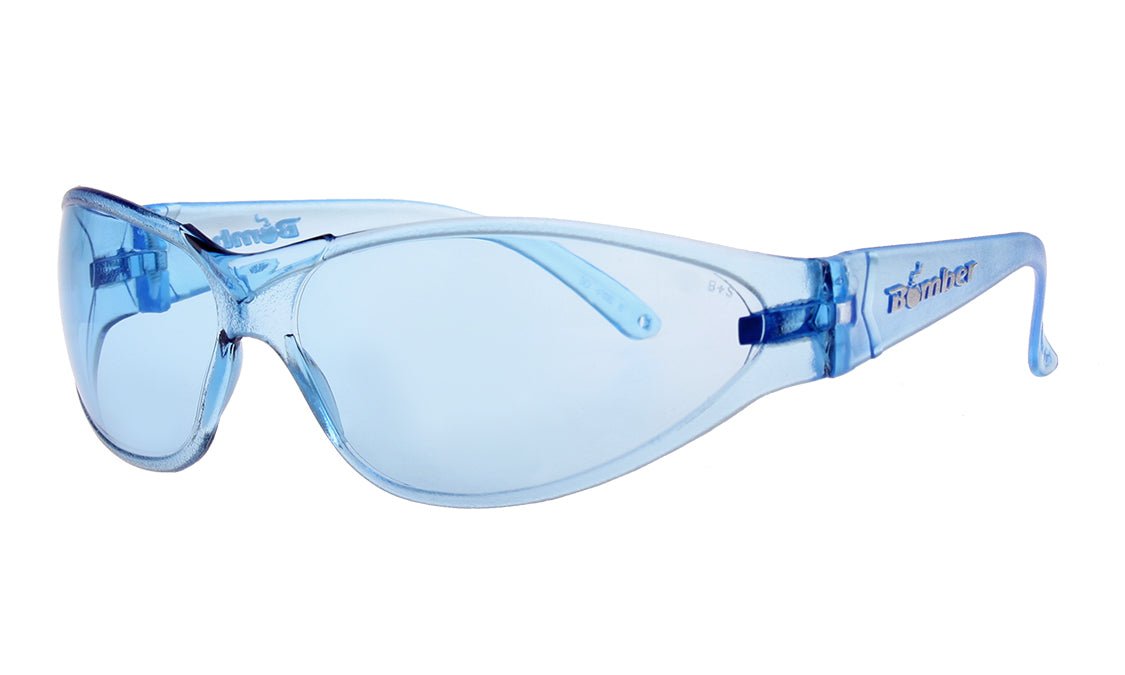X - Bomb Safety Light Blue - Safety Glasses - Bomber Eyewear - R107